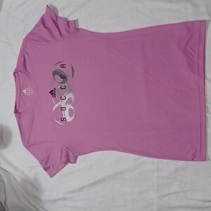 Adidas climalite pink soccer t-shirt